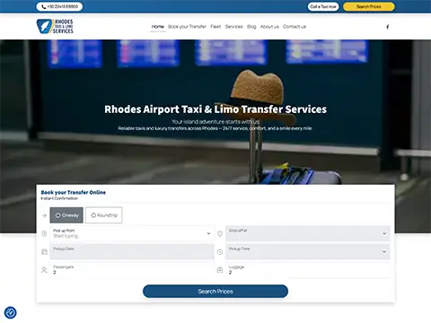 Rhodes Airport Taxi Transfers Official Website - Book online